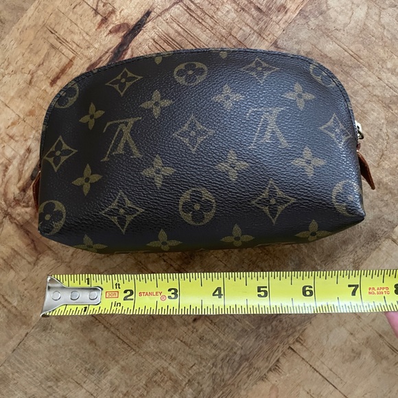 Louis Vuitton Cosmetic Pouch PM Monogram Canvas Travel Pouchette Clutch M47515 - Picture 11 of 12
